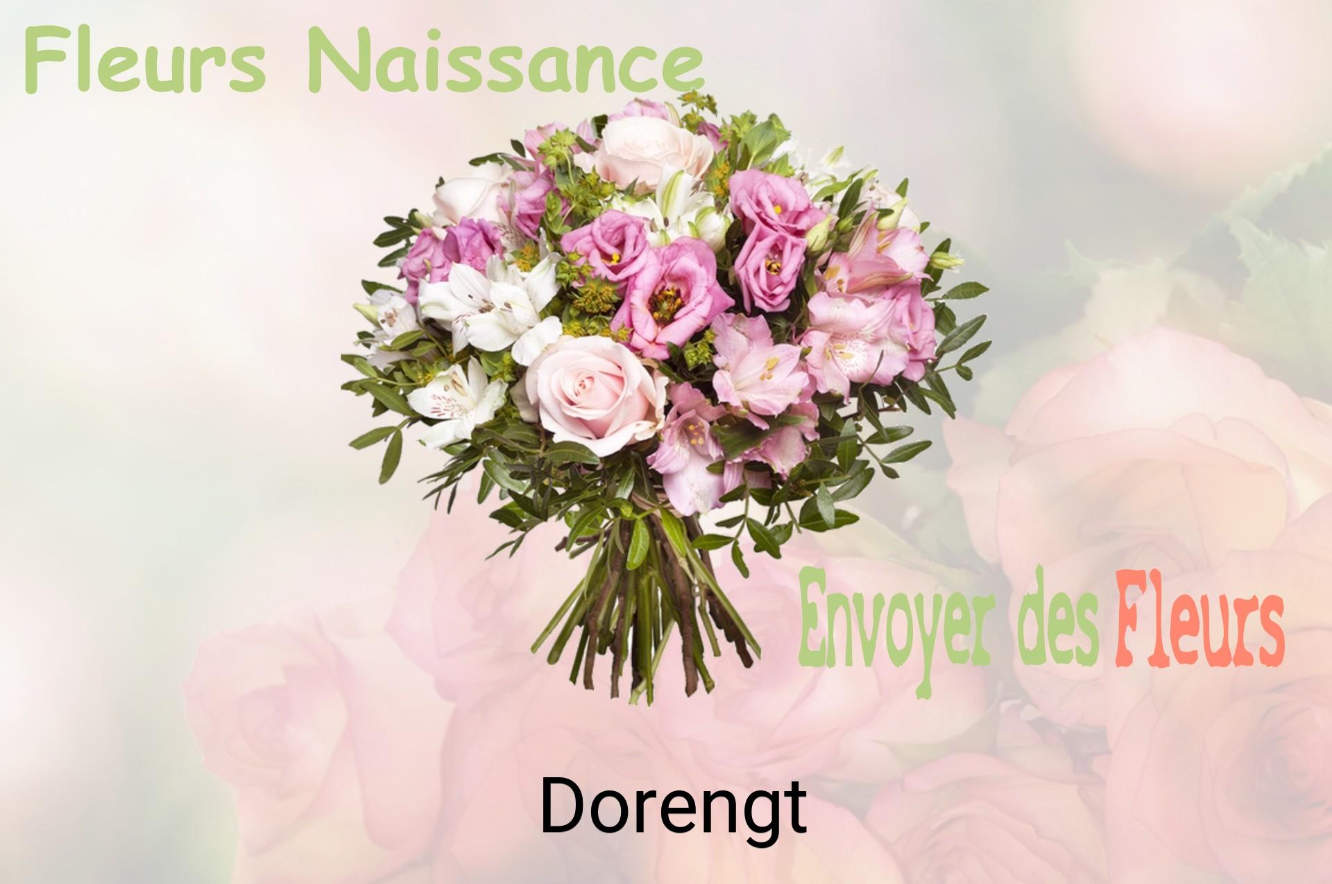 Bouquet de fleurs de naissance livré à Dorengt