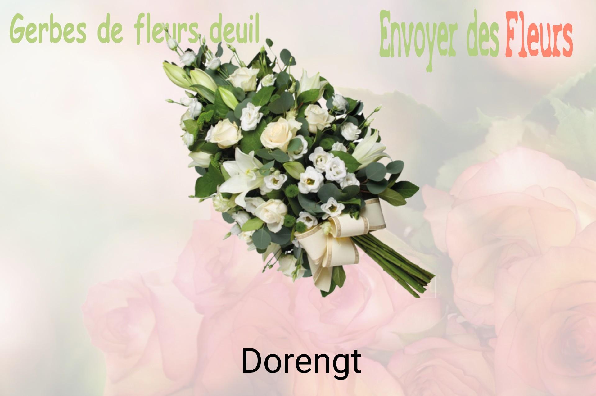 Gerbe de fleurs de deuil livrée à Dorengt